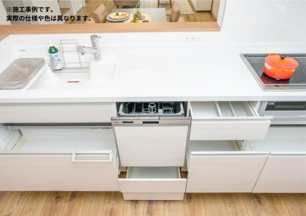 横田2丁目Ｅ棟　新築のキッチン|※写真はイメージです。実際の色や仕様は異なります。