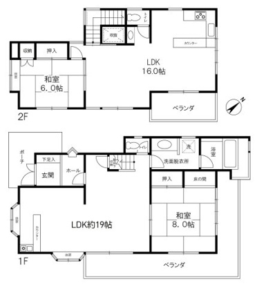 【間取り】 | 丸善ランド　戸建