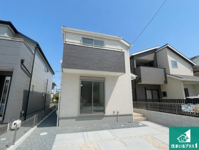 加古郡播磨町北野添　新築一戸建ての外観|お客様に長く安心して住んでいだだける事にこだわった家づくり！住んでからのアフターサービスにもしっかりと取り組んでいます！