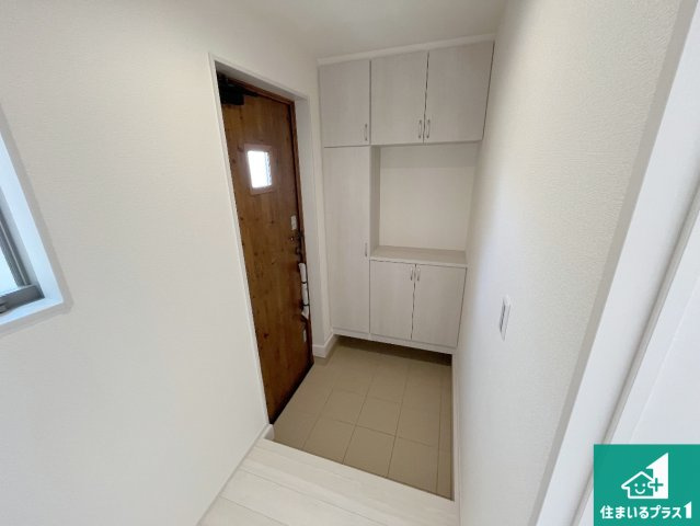 加古郡播磨町北野添　新築一戸建ての外観|周辺は落ち着いた街並みの住宅地！子育てがしやすい住環境です！まだ未完成ですが、現地でしかわからない事もございます。是非一度ご覧ください。