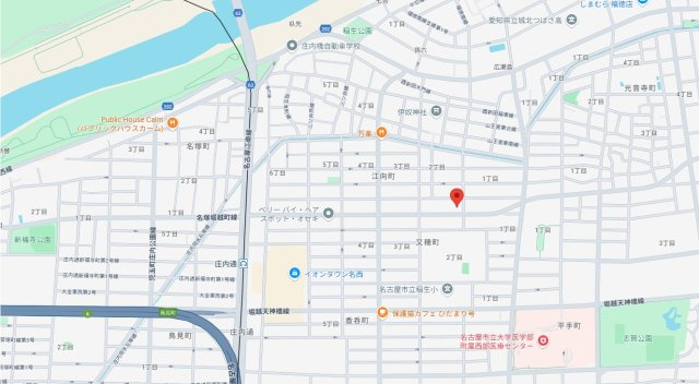 江向町２－２駐車場の地図