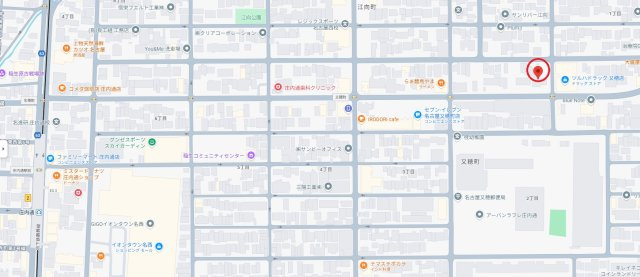 江向町２－２駐車場の地図