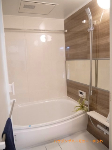 【浴室】 | アクトピア北赤羽参番館 | イメージ画像となります。実際とは異なりますので、ご注意ください！
一日の疲れが癒される優雅な時間を堪能できるゆとりあるバスルームです。