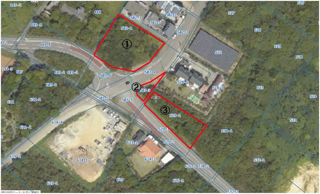 本部町字豊原503-1、503-3、529-1