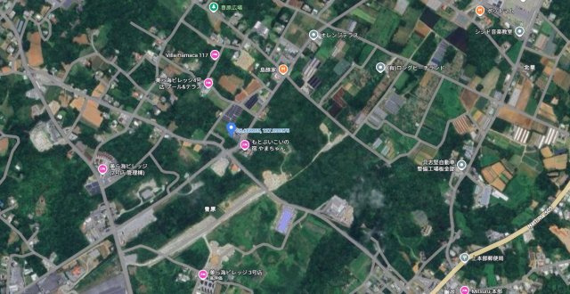 本部町字豊原503-1、503-3、529-1の地図