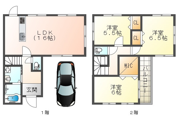 禅昌寺１丁目戸建の間取り