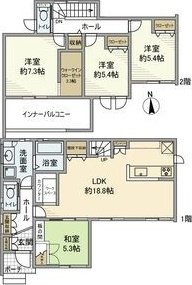 山池町5丁目戸建　　刈谷市の賃貸ならクラスホーム刈谷店の間取り