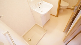 広い洗面スペース