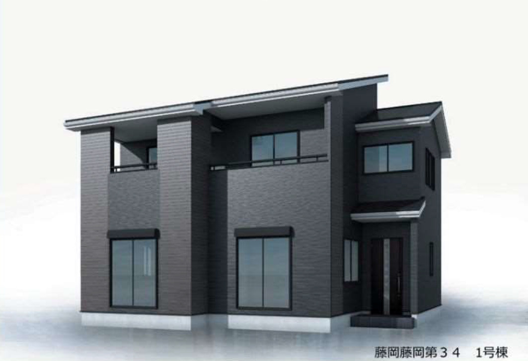 藤岡市藤岡第34（全4棟）1号棟の外観パース|外観パースです