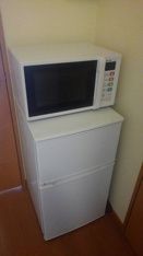 電子レンジ、冷蔵庫