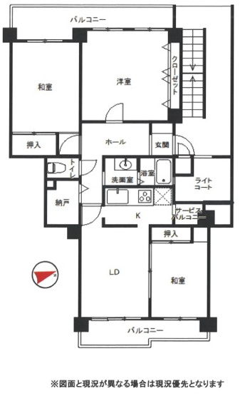 【間取り】 | グリーンハイツ清水が丘　１号棟（東棟）