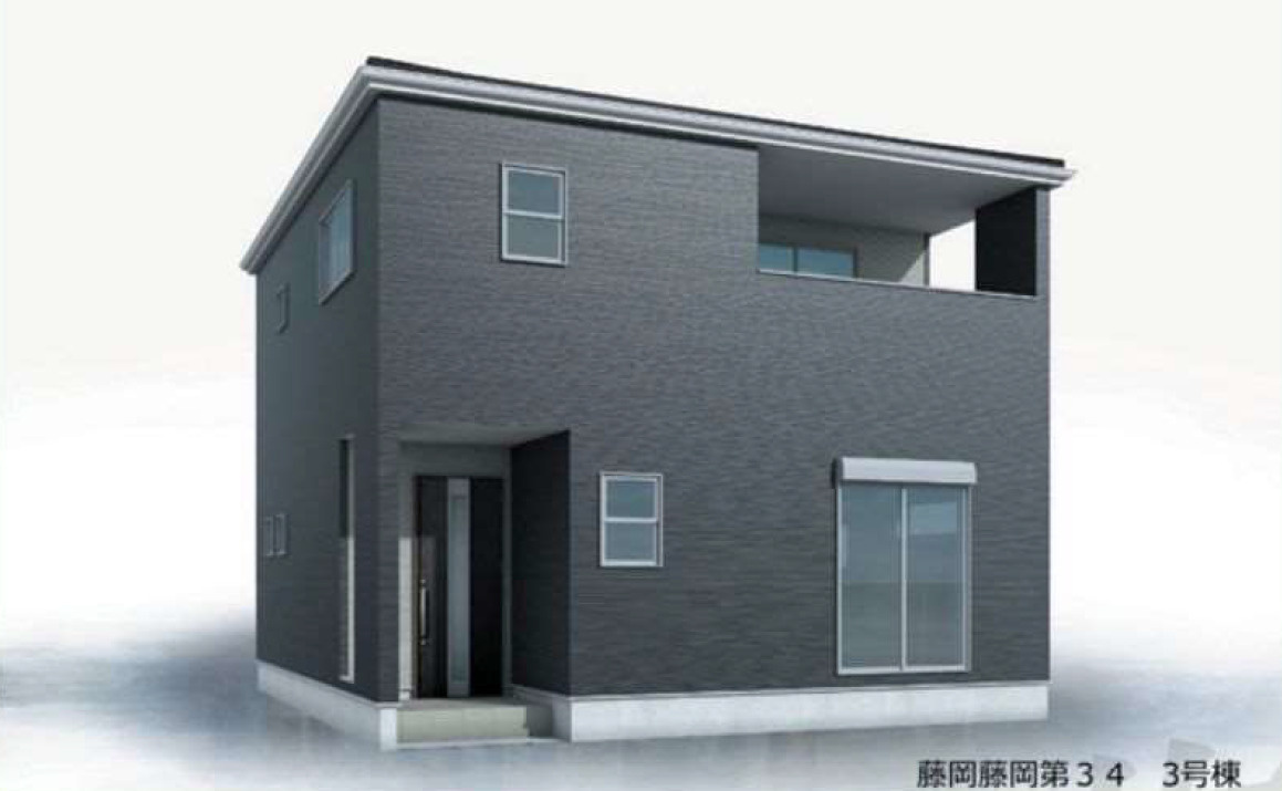藤岡市藤岡第34（全4棟）3号棟の外観パース|外観パースです