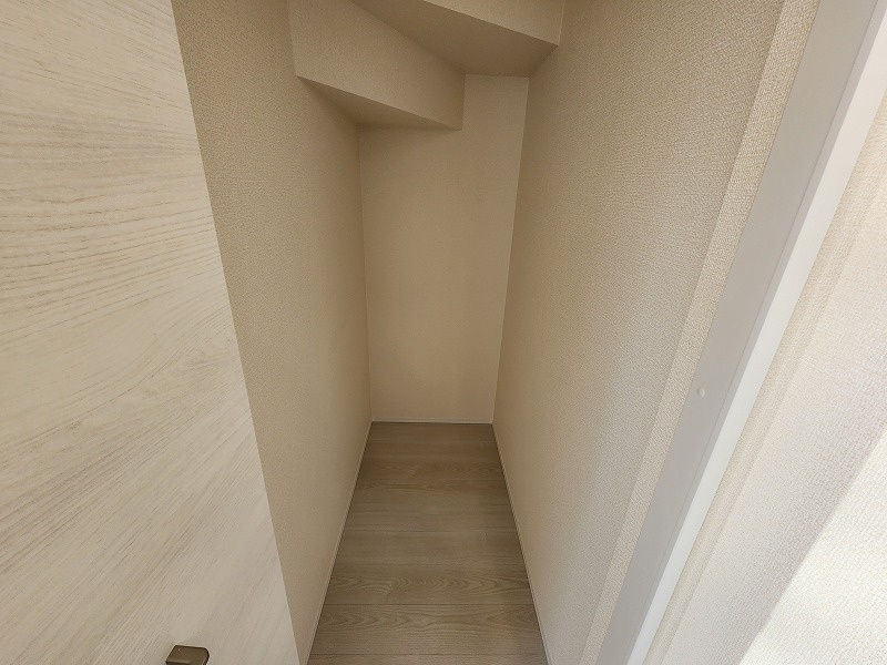小牧市小木３丁目　新築戸建　６号棟の収納|階段下収納です
