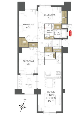 【間取り】シビルタワーエンブレム 