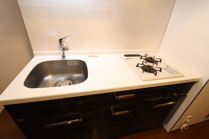 熊本市南区御幸笛田３丁目のアパートのキッチン