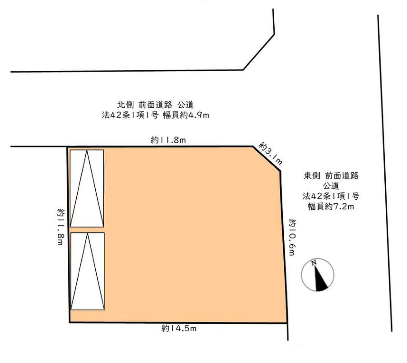 あきる野市小川東１丁目の中古一戸建の区画図