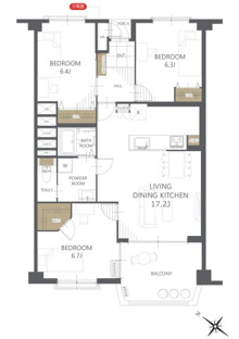 【間取り】六実マンション 