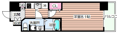 【間取り】 | ルーエ天満橋