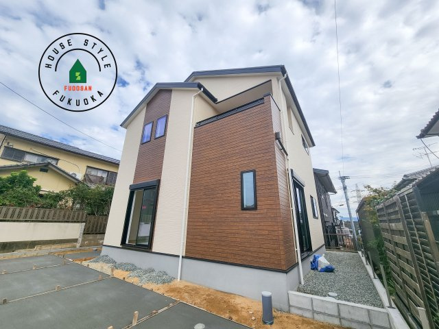 福岡市東区雁の巣1丁目第3-1棟(１号棟)の外観|デザイン性のある外観です。