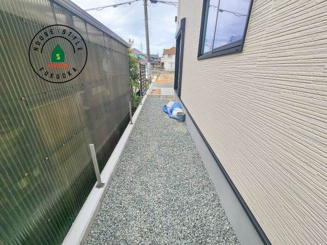 福岡市東区雁の巣1丁目第3-1棟(１号棟)の庭|お庭で自由な時間を過ごせます。