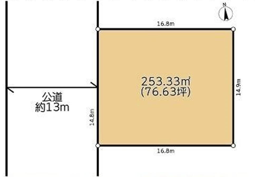 藤沢市片瀬山２丁目１０５０－１５６売地の土地図
