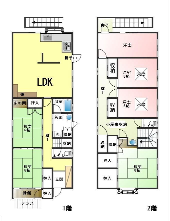 ６５８６２　岐阜市大福町中古戸建ての間取り