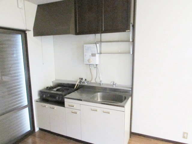 ハイツ椿園2のキッチン|キッチンでお料理をお楽しみください