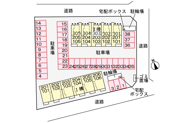 エアリーみとよ　Ⅰの駐車場|駐車場