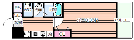 【間取り】 | モノロカーレ江坂