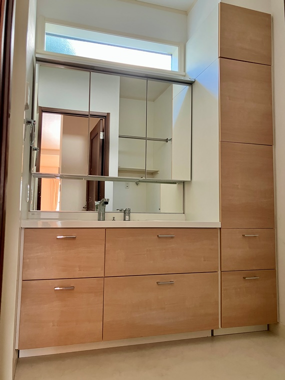 王禅寺西戸建の洗面所