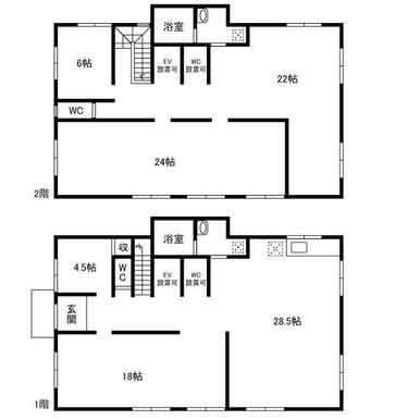 登戸貸店舗・事務所の間取り