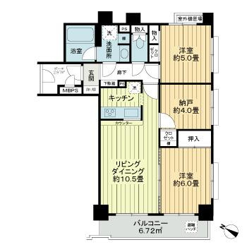 ナイスアーバン武蔵浦和の間取り
