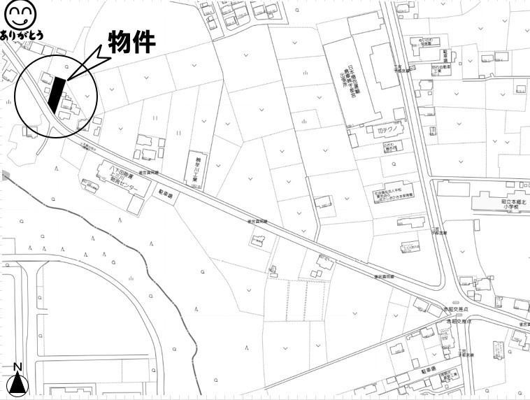 河内郡上三川町西汗の地図