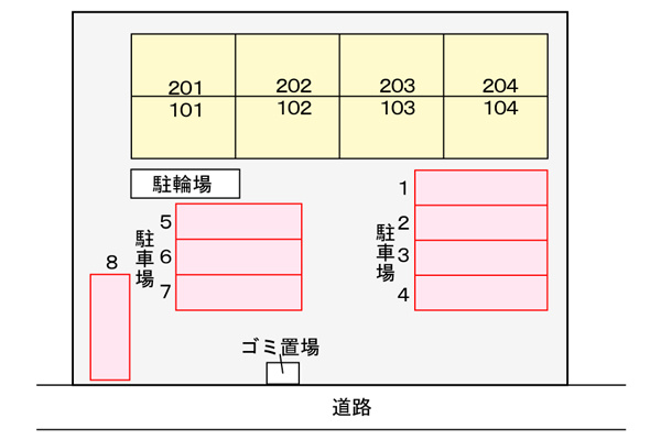 ボンヌジュルネの駐車場|駐車場