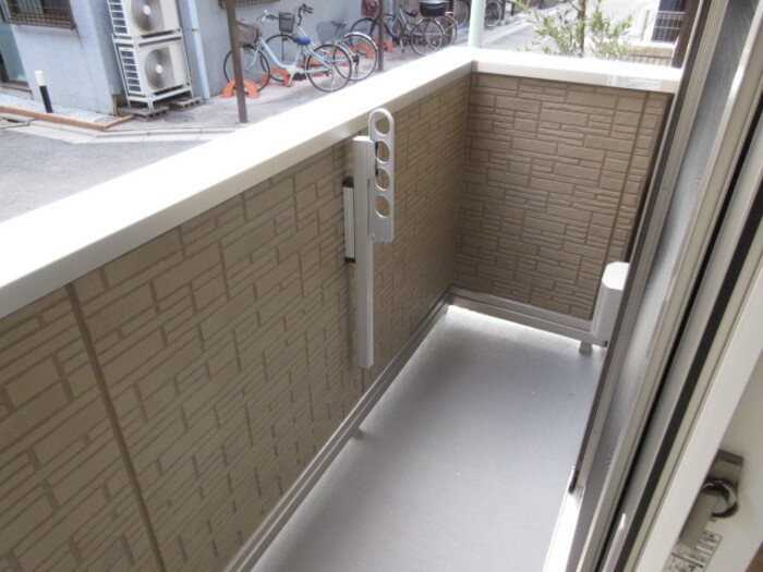 アンジュール坂下のバルコニー