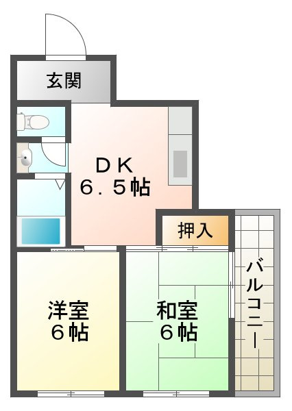 ハイツ高丸の間取り