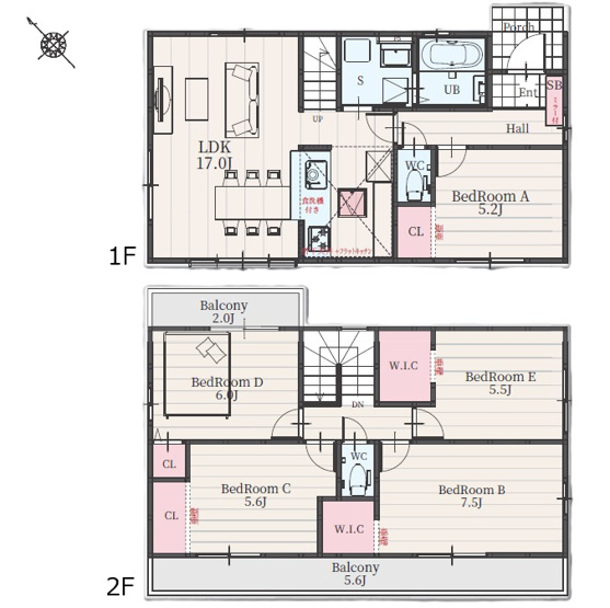 【間取り】 | 大府市長根町1期　4号棟