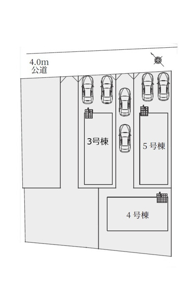 【区画図】 | 大府市長根町1期　4号棟
