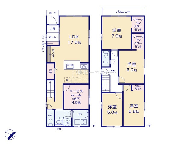 【間取り】 | 大府市長根町1期　3号棟