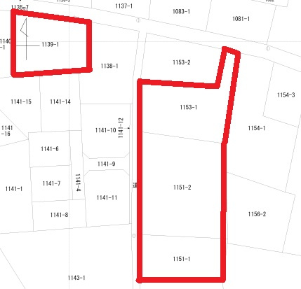 -三丁目不動産-　熊谷市妻沼　約747坪の区画図