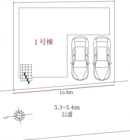 【仲介手数料無料／中村区】Terrechez　名古屋市中村区高道町3期　新築戸建の区画図