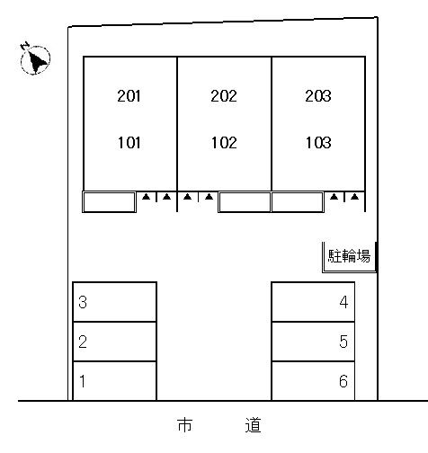 ジェルメ元中野の区画図