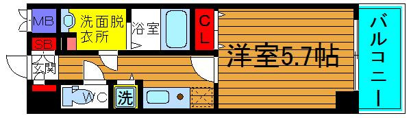 ルクレ難波の間取り