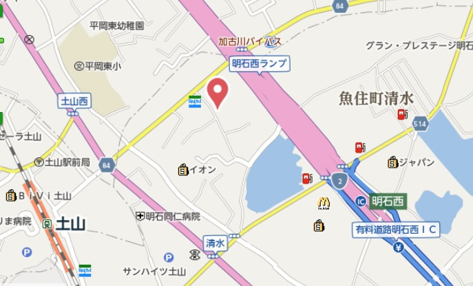 プレステージ明石西　3階の地図