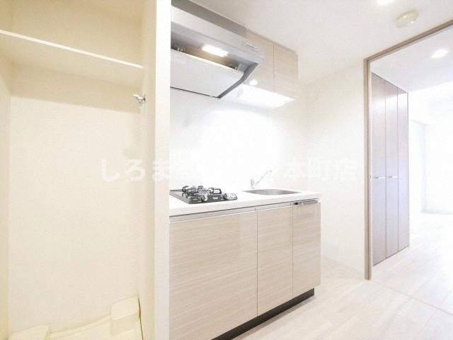 プレサンス堺筋本町センティスのキッチン