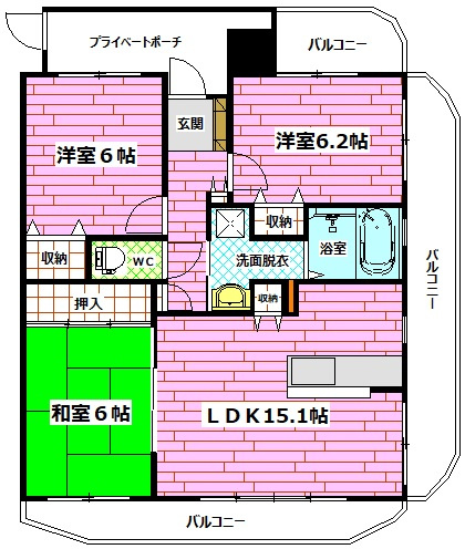 多聞館の間取り