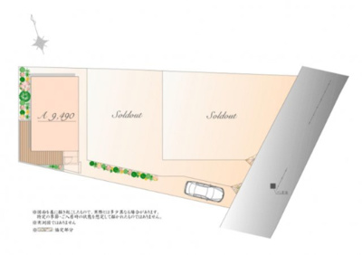 【区画図】 | 【仲介手数料３１０万円が無料！！】■ＬＤＫ２１帖＋ウッドデッキテラス■１０４平米 | 【仲介手数料３１０万円が無料！！】
■ＬＤＫ２１帖＋広々テラス
■４ＬＤＫ＋車庫
■延床１０４平米
■高断熱住宅
■省エネ性能ラベル
■内覧可能