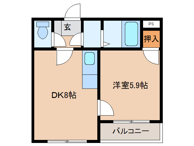 コンフォートKUSAKAの間取り