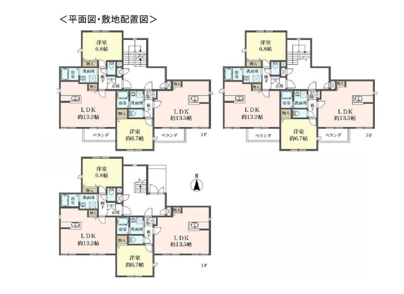 シェソワ３３２の間取り