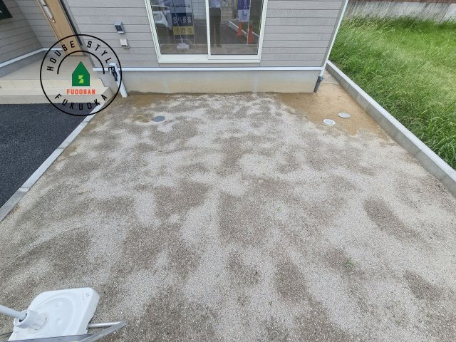 福岡市早良区重留1丁目第7-1棟(１号棟)の庭|お庭で自由な時間を過ごせます。